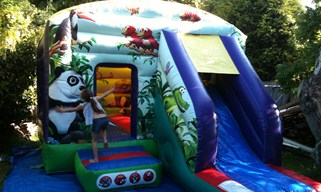 Bouncy castle with slide for hire